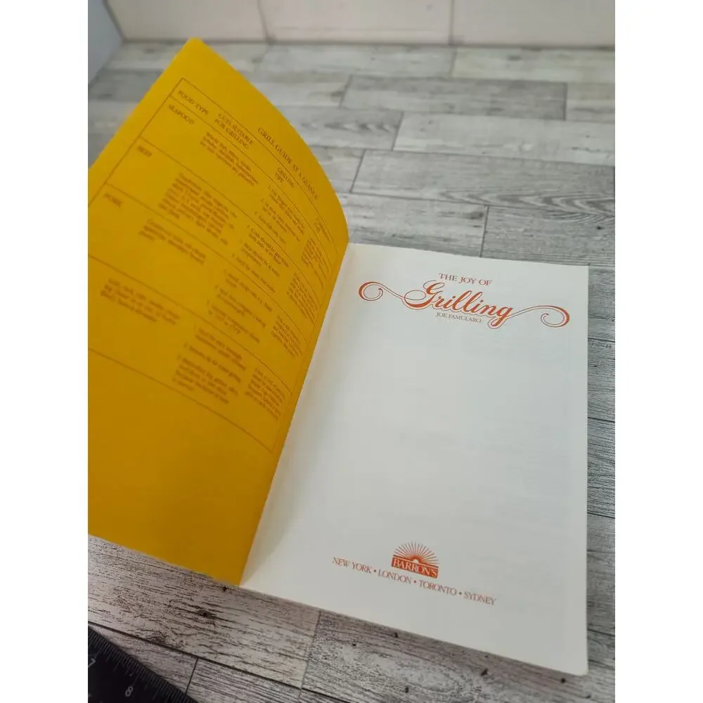 The Joy‎ of Grilling Cookbook Joe Famularo Softcover BBQ Recipes 1988 Softcover